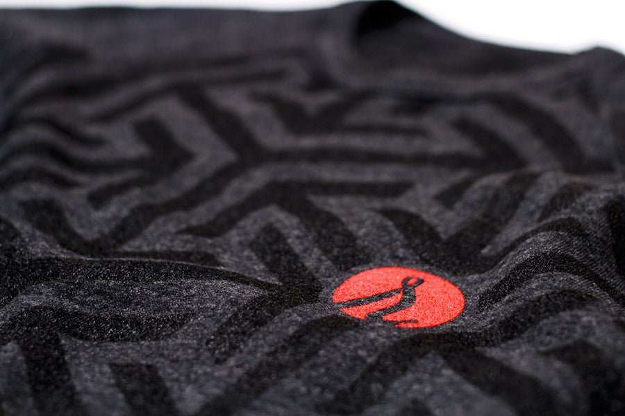 Black on black custom pattern design