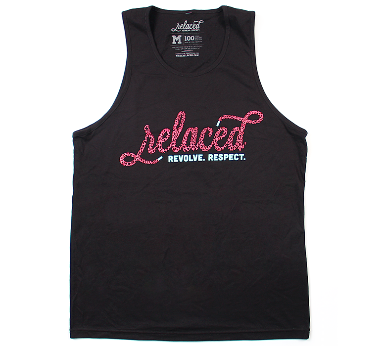 Relaced leopard Classic tank top in pink and mint - Yeezy