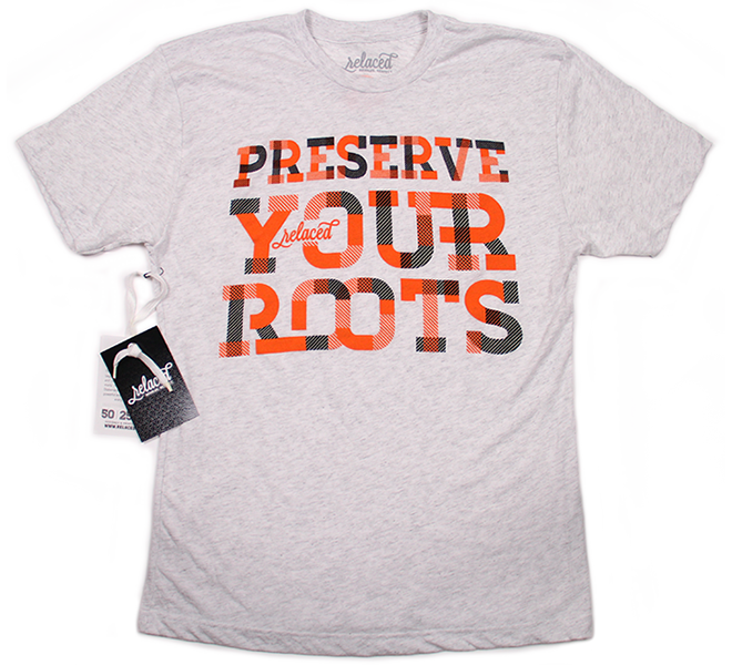 Relaced Statement - orange and black